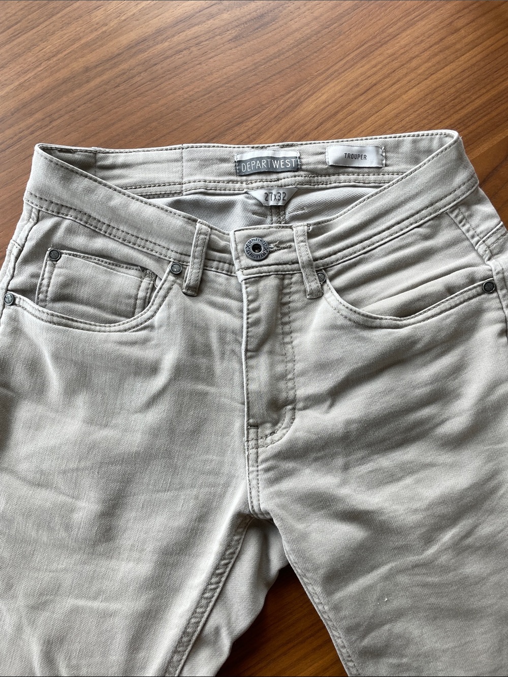 Departwest Trouper Slim Jeans in Light Gray